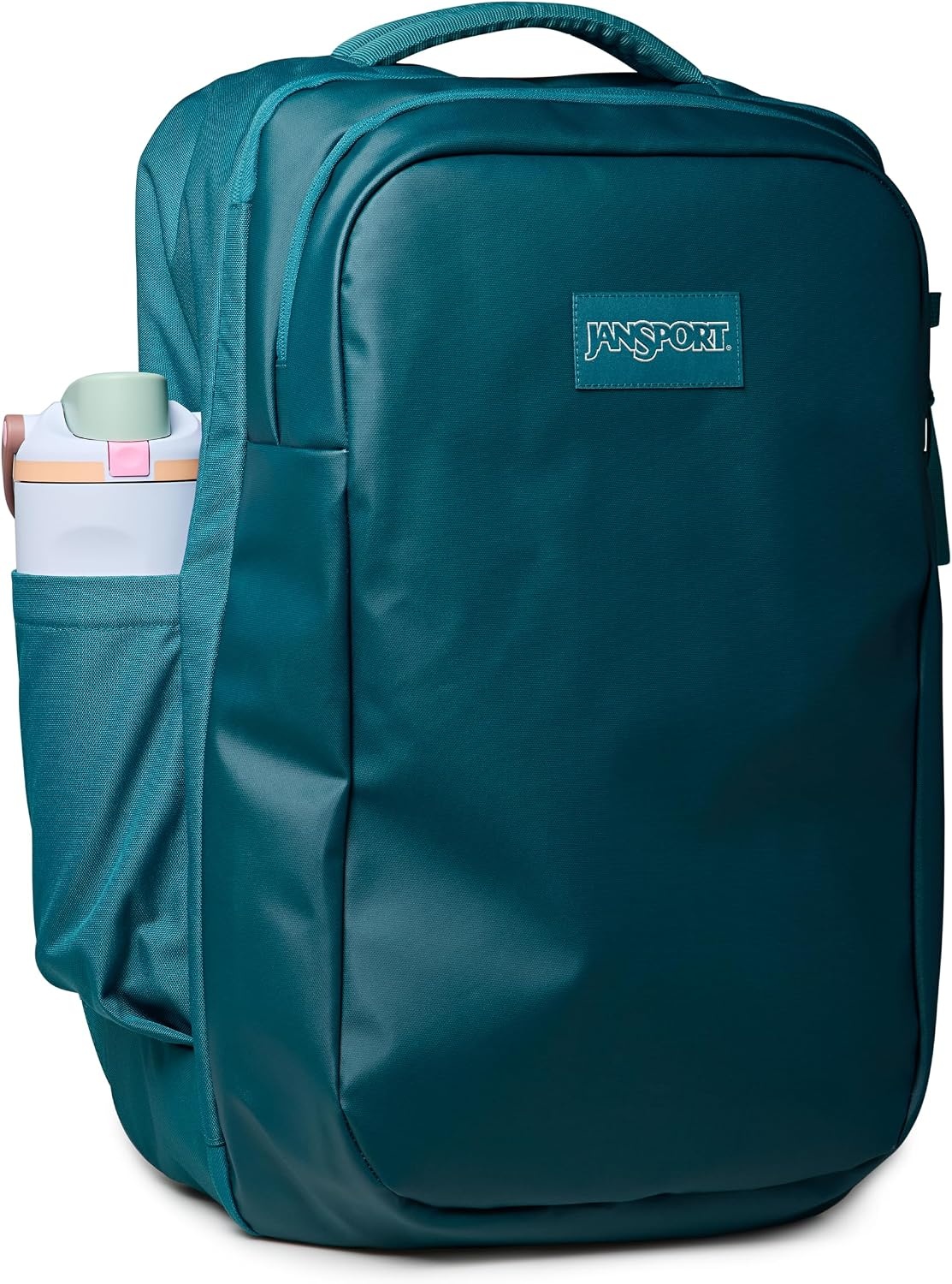 image:imageJanSport Good Latitude Travel Pack 40L Large Carry On Backpack AntiTheft Zippers amp 16 Inch Laptop Sleeve Weekender Bag for Travel Smokey GritEmerald Pool