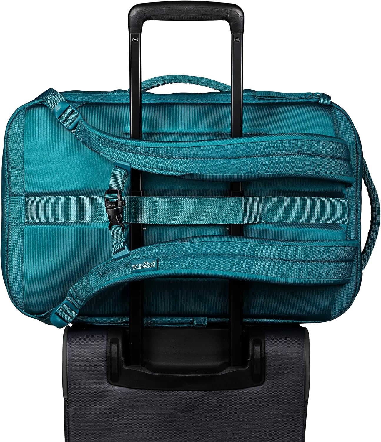 image:imageJanSport Good Latitude Travel Pack 40L Large Carry On Backpack AntiTheft Zippers amp 16 Inch Laptop Sleeve Weekender Bag for Travel Smokey GritEmerald Pool