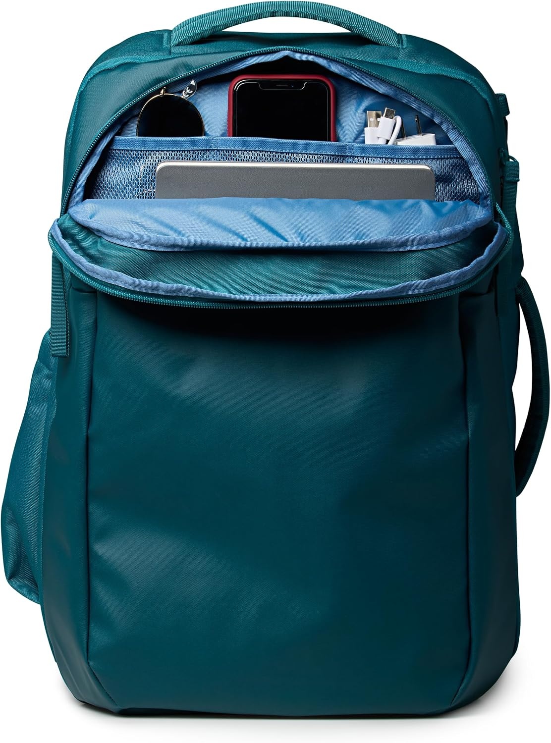 image:imageJanSport Good Latitude Travel Pack 40L Large Carry On Backpack AntiTheft Zippers amp 16 Inch Laptop Sleeve Weekender Bag for Travel Smokey GritEmerald Pool