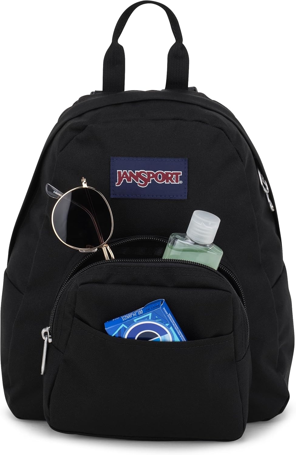 image:imageJanSport Half Pint Mini Backpack 102 L Durable Mini Bag Purse with Adjustable Shoulder Straps Single Main Compartment Zippered Stash Pocket BlackBlack