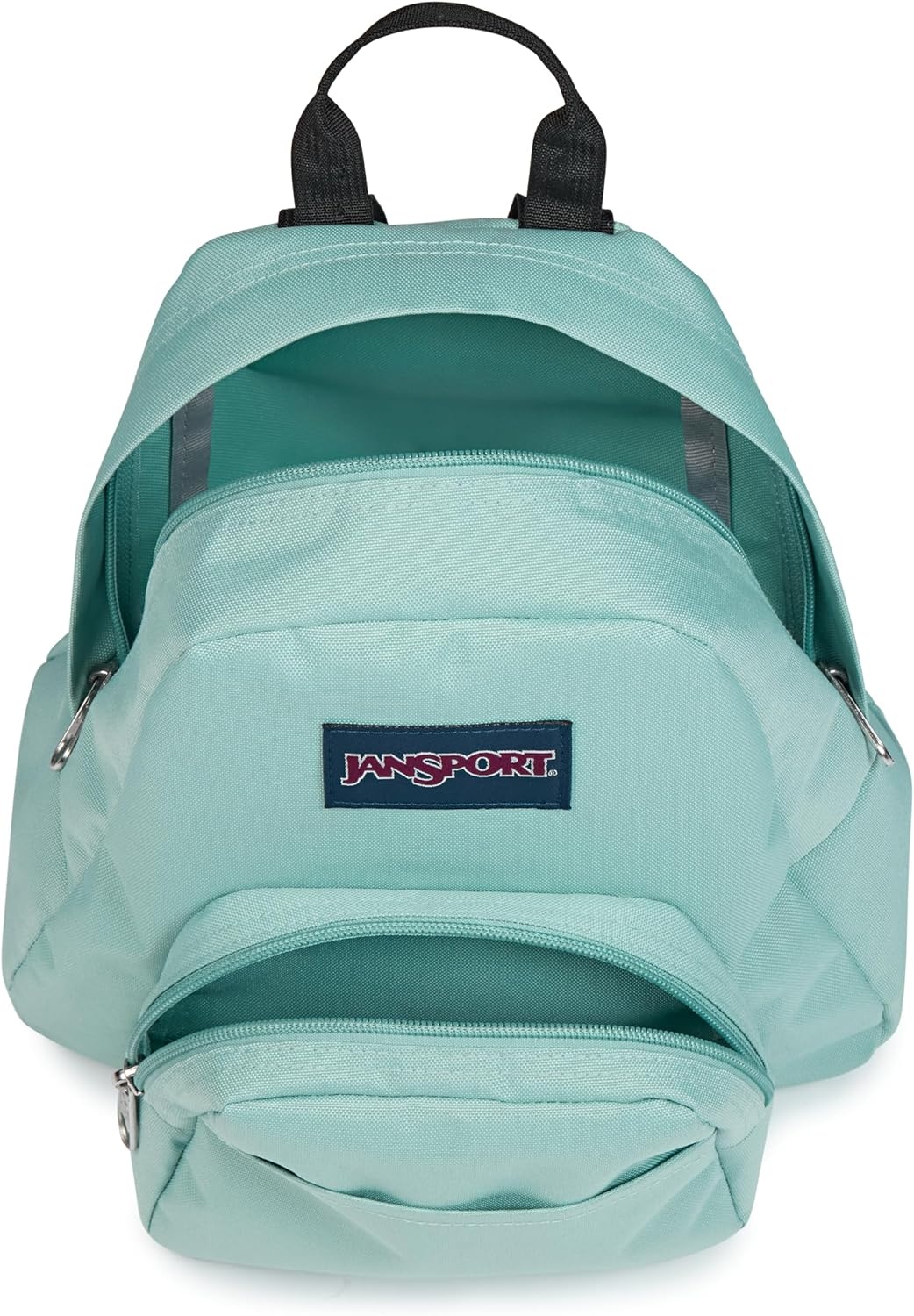 image:imageJanSport Half Pint Mini Backpack 102 L Durable Mini Bag Purse with Adjustable Shoulder Straps Single Main Compartment Zippered Stash Pocket BlackFaded Sage