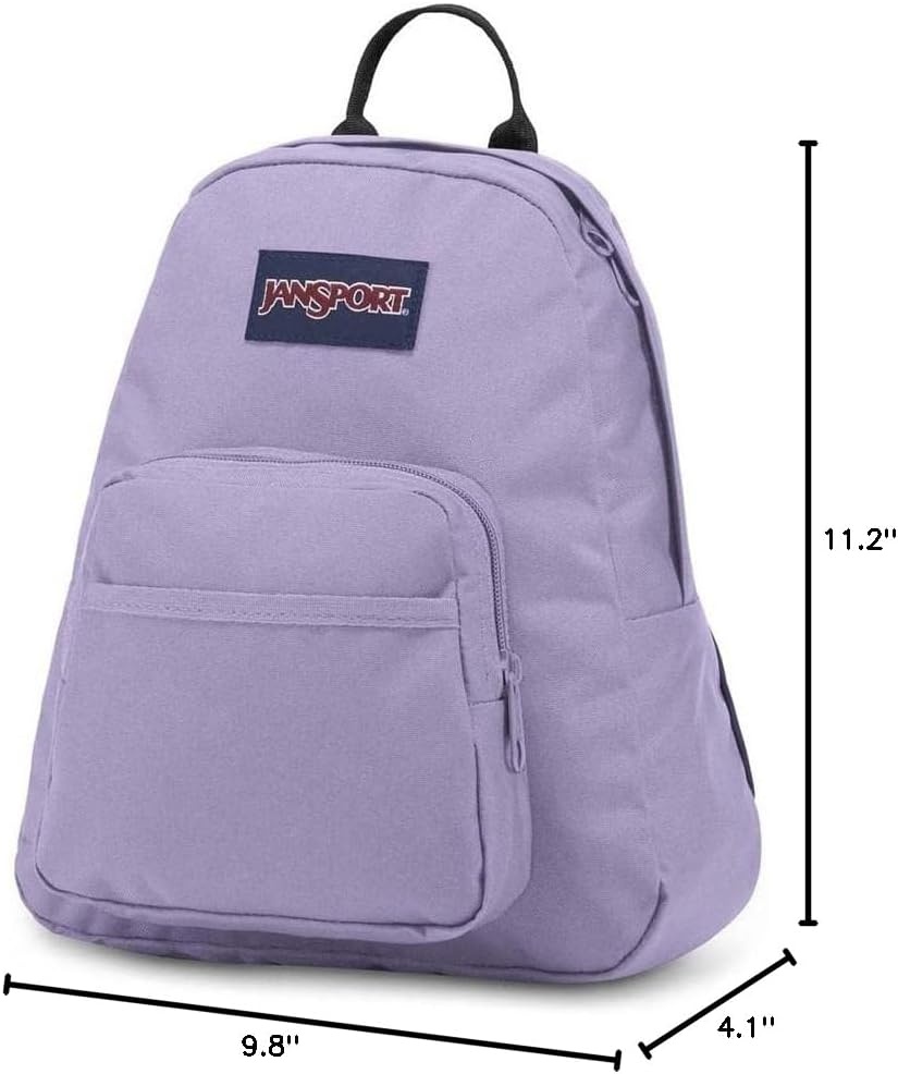 image:imageJanSport Half Pint Mini Backpack 102 L Durable Mini Bag Purse with Adjustable Shoulder Straps Single Main Compartment Zippered Stash Pocket BlackPastel Lilac