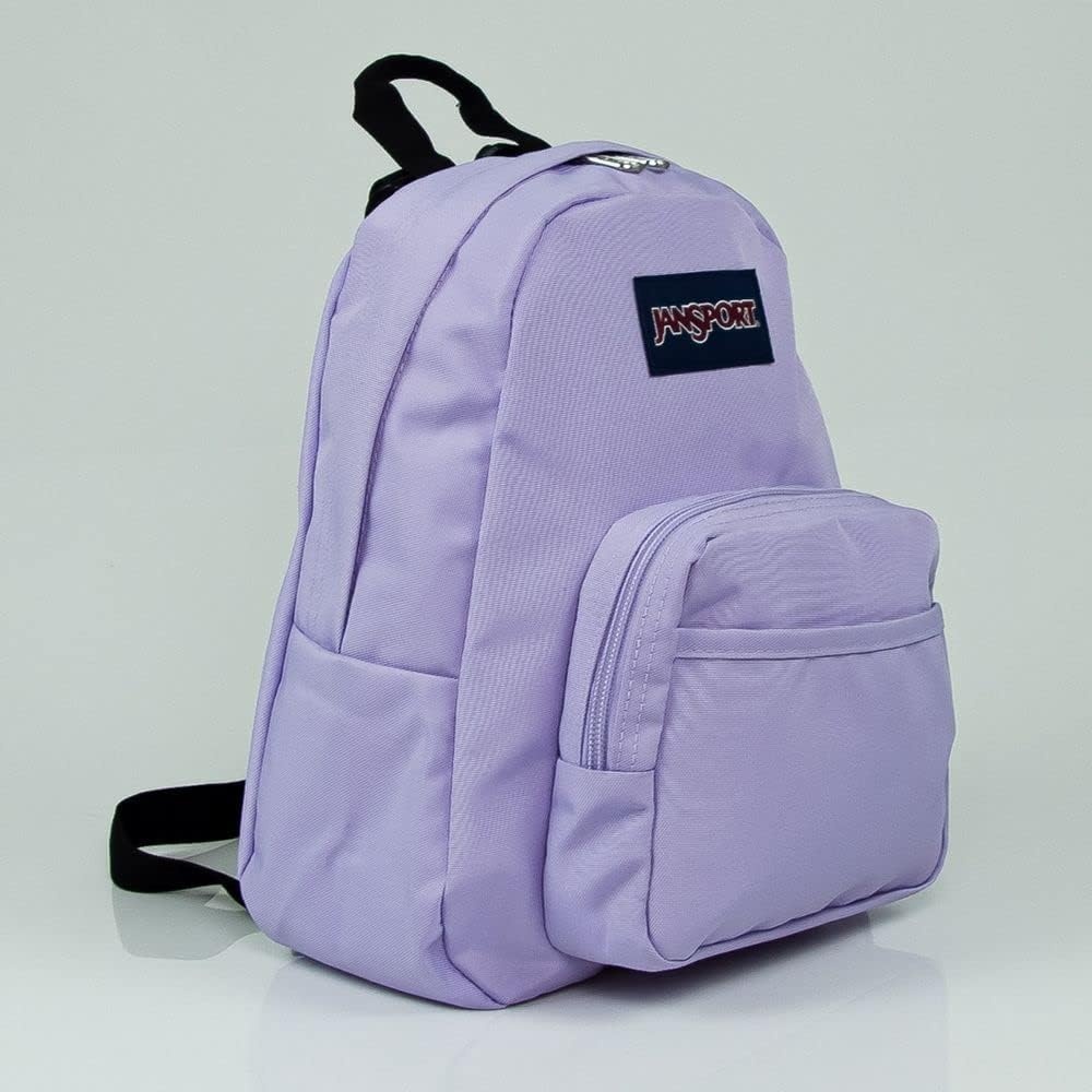 image:imageJanSport Half Pint Mini Backpack 102 L Durable Mini Bag Purse with Adjustable Shoulder Straps Single Main Compartment Zippered Stash Pocket BlackPastel Lilac