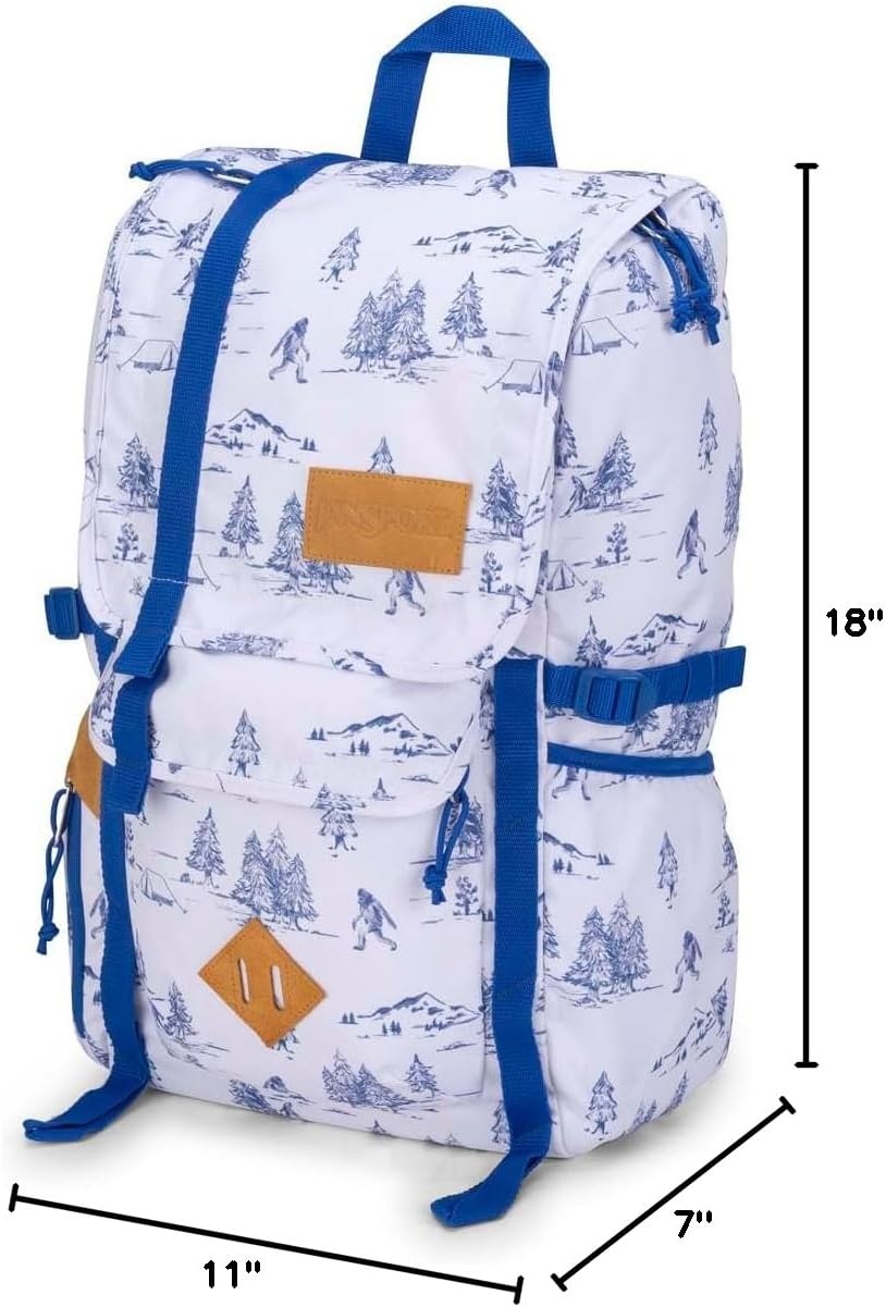 image:imageJanSport Hatchet Backpack 15inch Padded Laptop Compartment Dual Water Bottle Pockets Side Compression Straps BlackLost Sasquatch