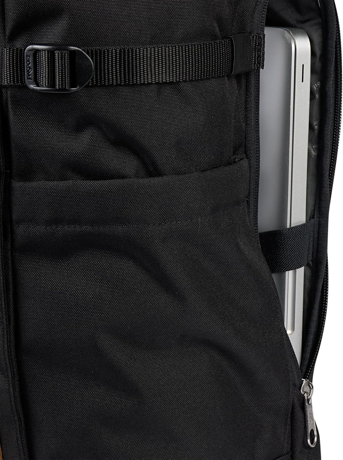 image:imageJanSport Hatchet Rolltop Backpack 17inch Padded Laptop Sleeve Spacious Main Compartment Dual Water Bottle Pockets BlackBlack