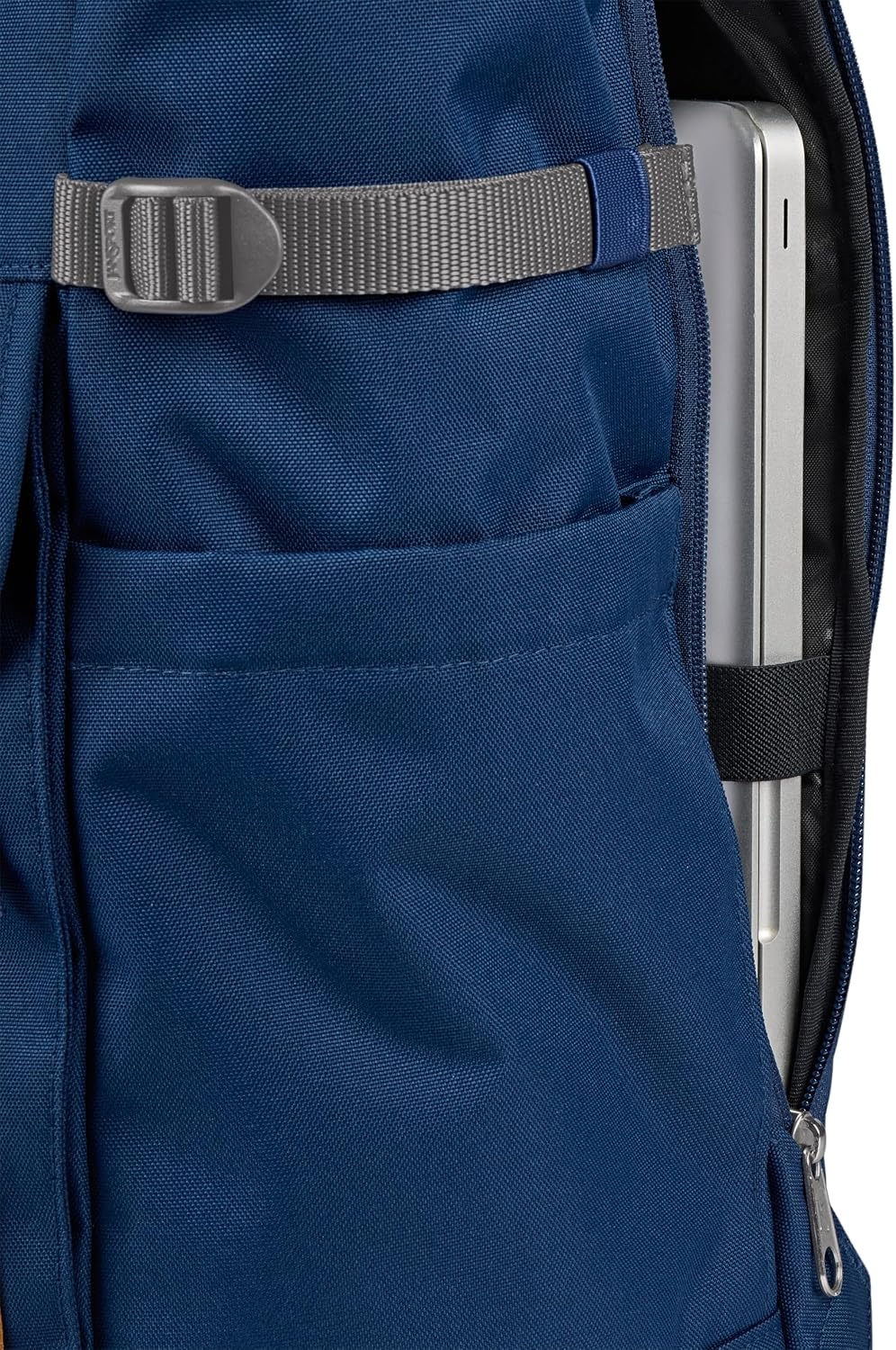 image:imageJanSport Hatchet Rolltop Backpack 17inch Padded Laptop Sleeve Spacious Main Compartment Dual Water Bottle Pockets BlackNavy