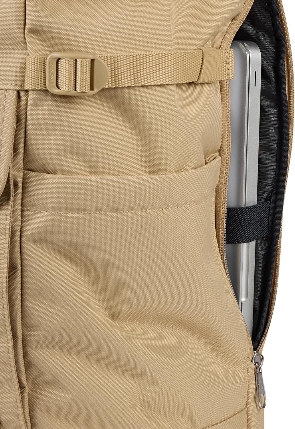 image:imageJanSport Hatchet Rolltop Backpack 17inch Padded Laptop Sleeve Spacious Main Compartment Dual Water Bottle Pockets BlackTravertine