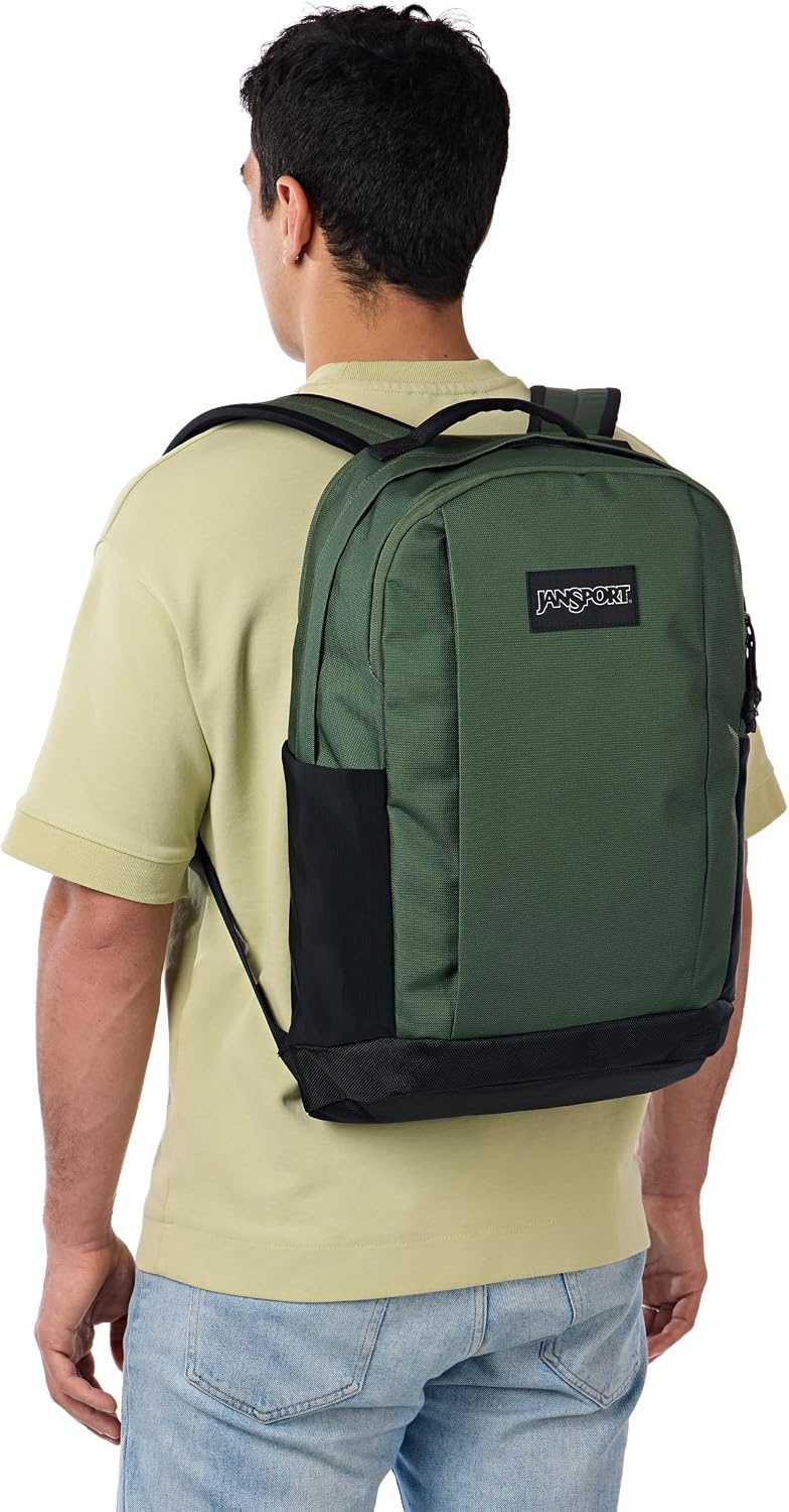 image:imageJanSport Inbound Pack Large Main Compartment Dual Water Bottle Pockets and Dedicated 15Inch Padded Laptop Pocket Cargo GreenCargo Green
