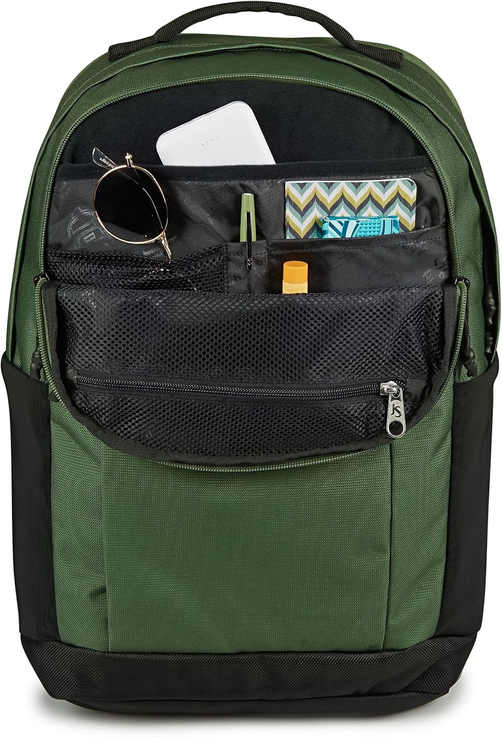 image:imageJanSport Inbound Pack Large Main Compartment Dual Water Bottle Pockets and Dedicated 15Inch Padded Laptop Pocket Cargo GreenCargo Green