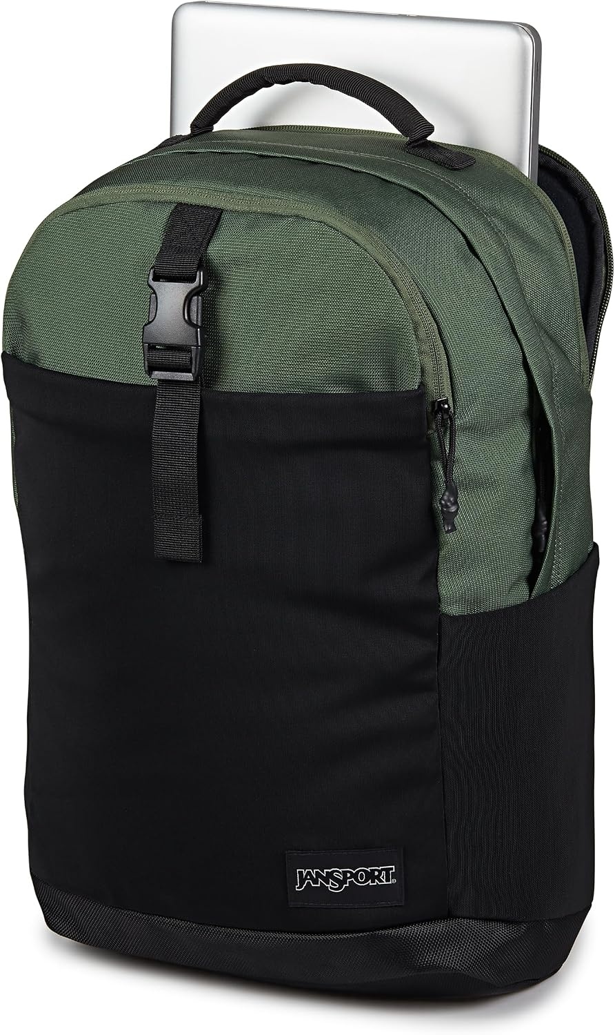 image:imageJanSport Journey Pack Backpack Large Main Compartment Dual Water Bottle Pockets 15inch Padded Laptop Compartment with Tricot Lined Sleeve Cargo GreenCargo Green