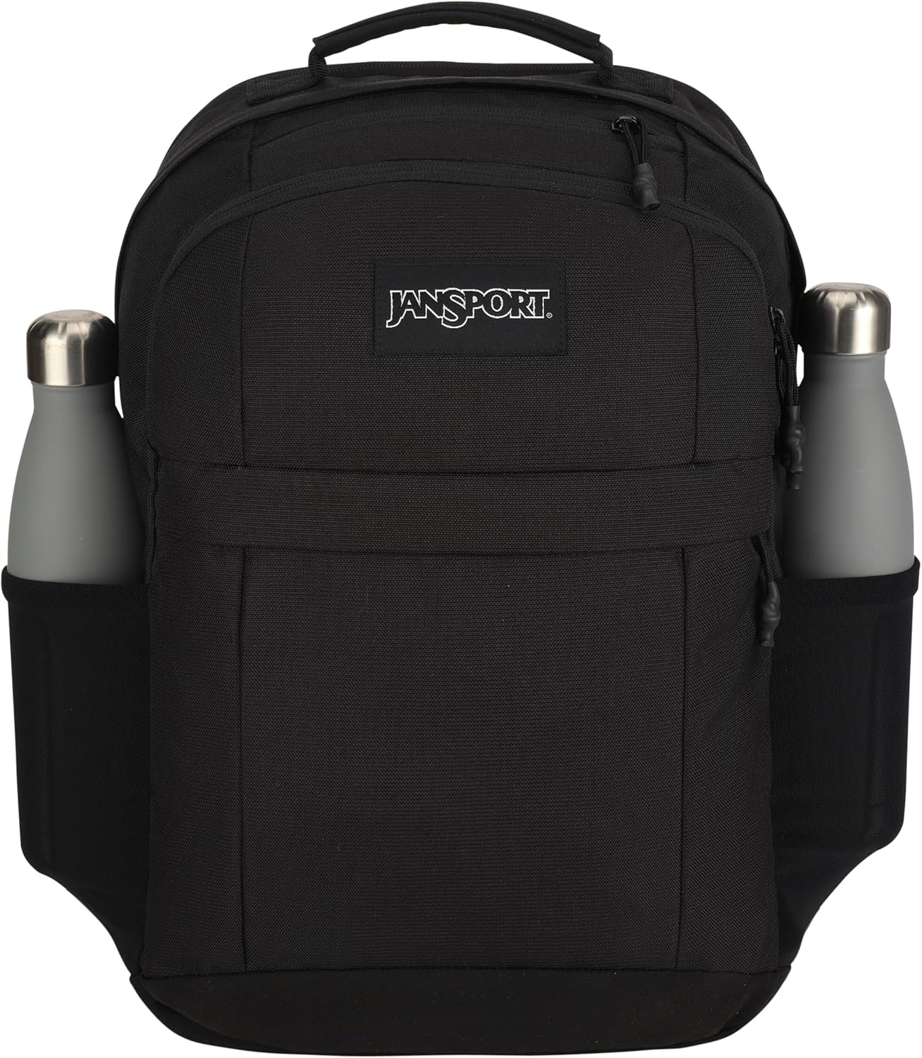 image:imageJanSport Landings Pack Large Backpack with Soft Back Panel Dual Water Bottle Pockets 15Inch Padded Laptop Compartment WhiteBlack