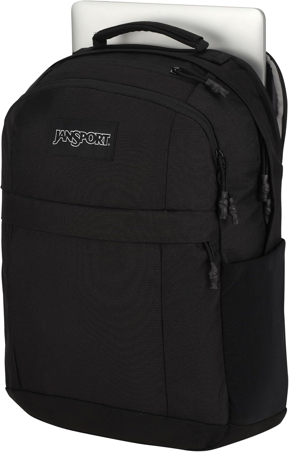 image:imageJanSport Landings Pack Large Backpack with Soft Back Panel Dual Water Bottle Pockets 15Inch Padded Laptop Compartment WhiteBlack