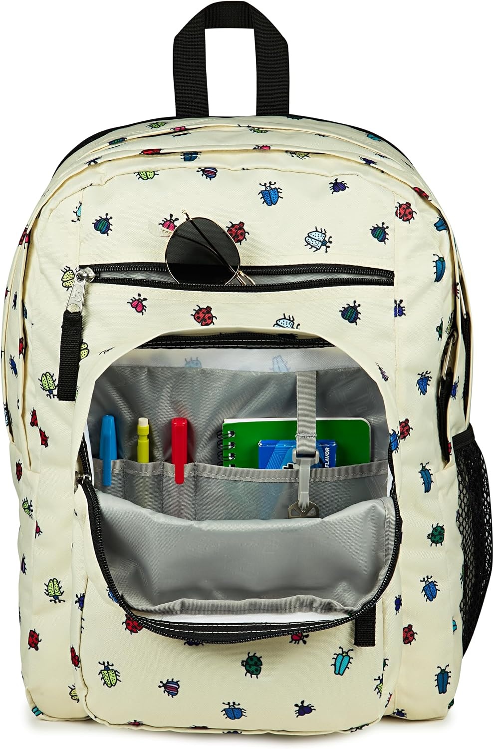 image:imageJanSport Laptop Backpack Computer Bag with 2 Compartments Ergonomic Shoulder Straps 15 Laptop Sleeve Haul Handle Vortex VoyageA Bugs Vibe