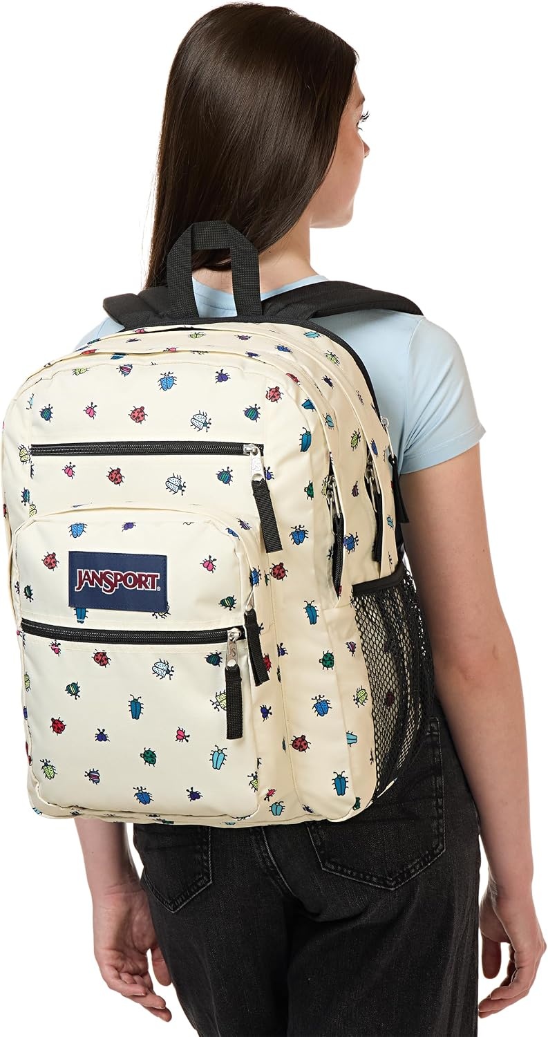 image:imageJanSport Laptop Backpack Computer Bag with 2 Compartments Ergonomic Shoulder Straps 15 Laptop Sleeve Haul Handle Vortex VoyageA Bugs Vibe