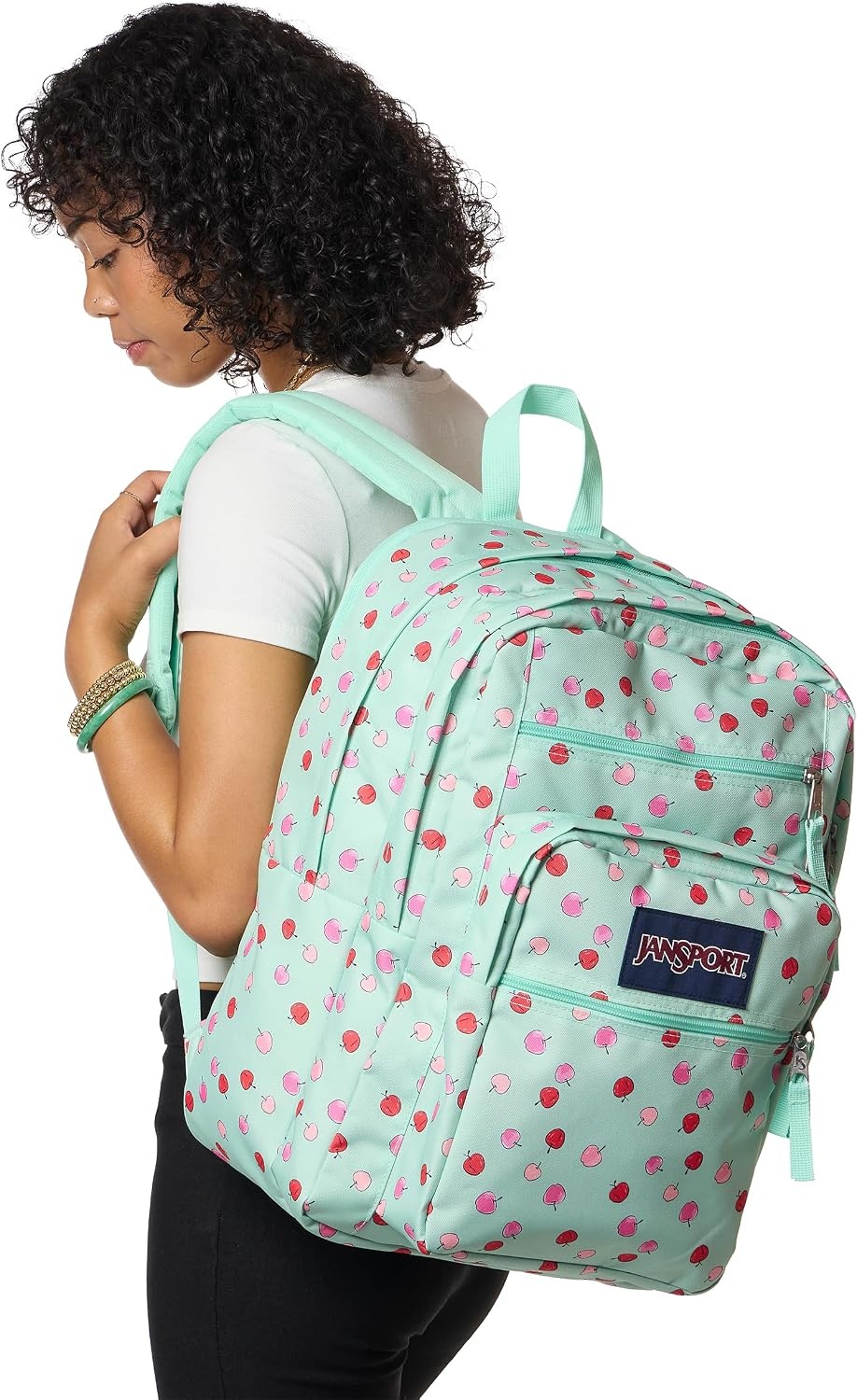 image:imageJanSport Laptop Backpack Computer Bag with 2 Compartments Ergonomic Shoulder Straps 15 Laptop Sleeve Haul Handle Vortex VoyageApple Orchard Magic