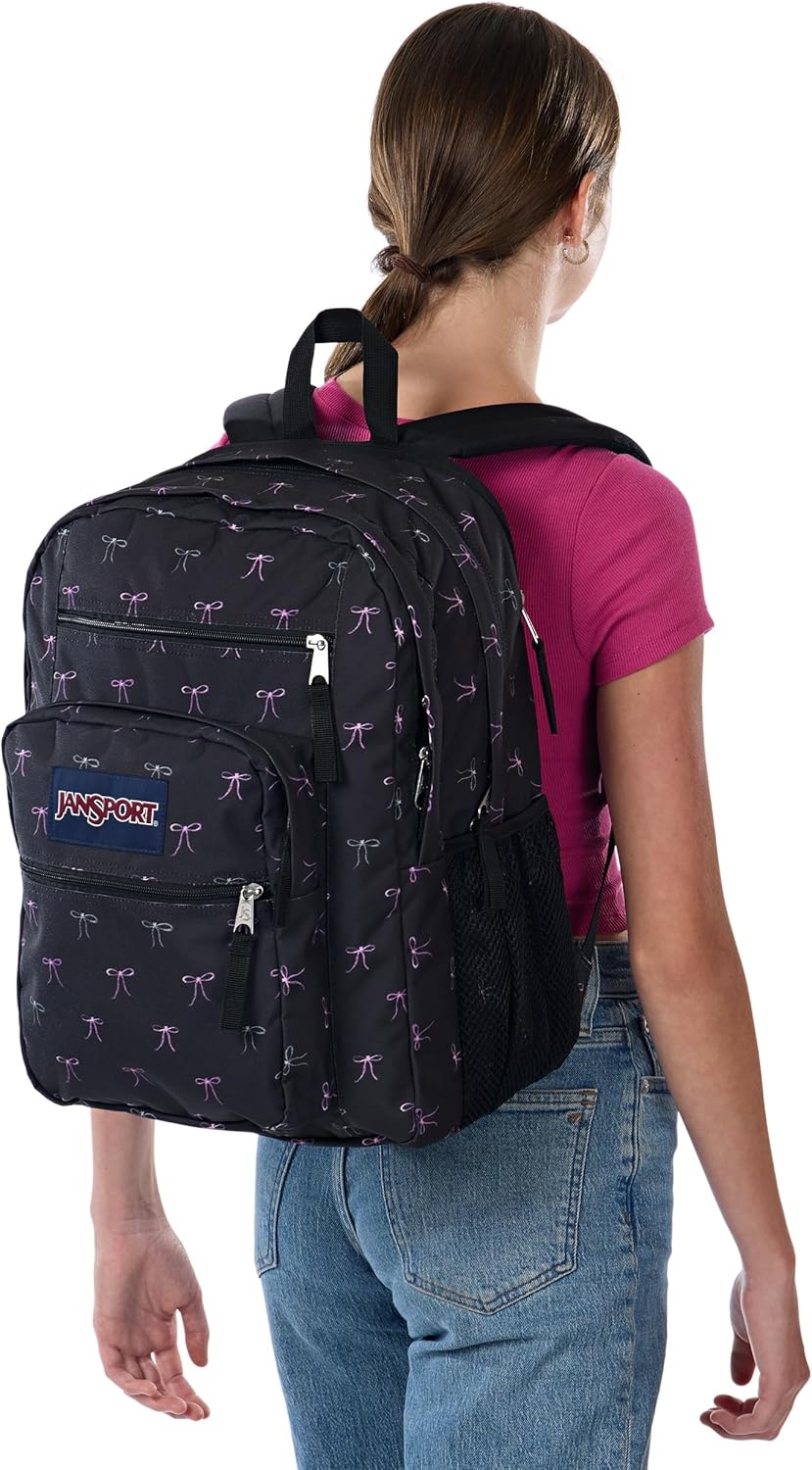 image:imageJanSport Laptop Backpack Computer Bag with 2 Compartments Ergonomic Shoulder Straps 15 Laptop Sleeve Haul Handle Vortex VoyageBad Bows