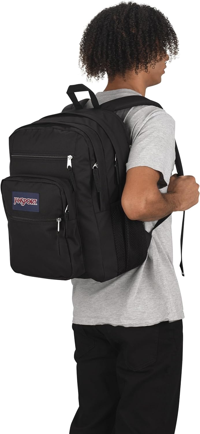 image:imageJanSport Laptop Backpack Computer Bag with 2 Compartments Ergonomic Shoulder Straps 15 Laptop Sleeve Haul Handle Vortex VoyageBlack