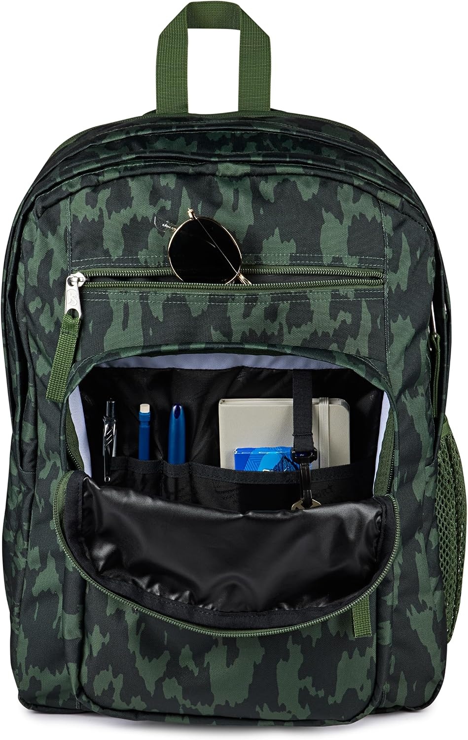 image:imageJanSport Laptop Backpack Computer Bag with 2 Compartments Ergonomic Shoulder Straps 15 Laptop Sleeve Haul Handle Vortex VoyageCamo Illusion