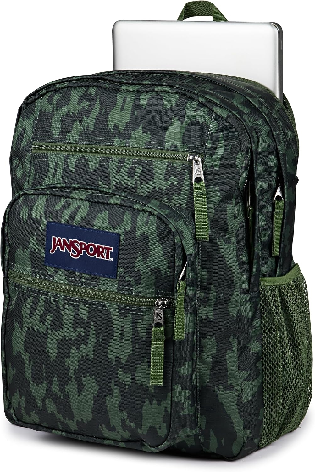 image:imageJanSport Laptop Backpack Computer Bag with 2 Compartments Ergonomic Shoulder Straps 15 Laptop Sleeve Haul Handle Vortex VoyageCamo Illusion