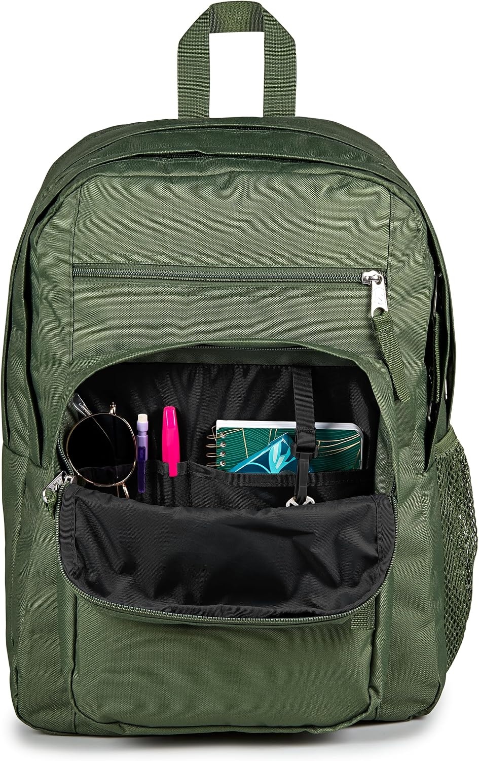 image:imageJanSport Laptop Backpack Computer Bag with 2 Compartments Ergonomic Shoulder Straps 15 Laptop Sleeve Haul Handle Vortex VoyageCargo Green