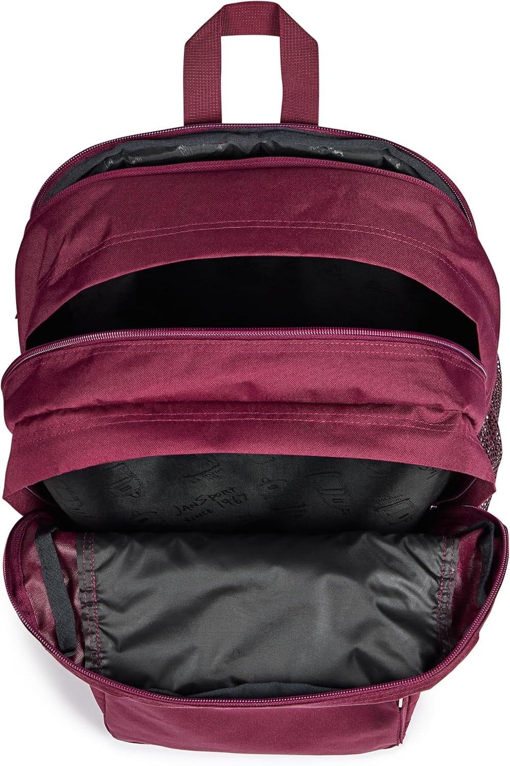 image:imageJanSport Laptop Backpack Computer Bag with 2 Compartments Ergonomic Shoulder Straps 15 Laptop Sleeve Haul Handle Vortex VoyageCherry Lacquer