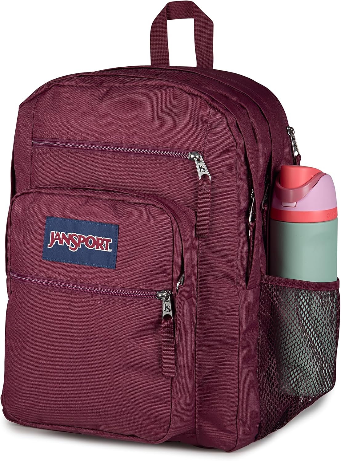image:imageJanSport Laptop Backpack Computer Bag with 2 Compartments Ergonomic Shoulder Straps 15 Laptop Sleeve Haul Handle Vortex VoyageCherry Lacquer