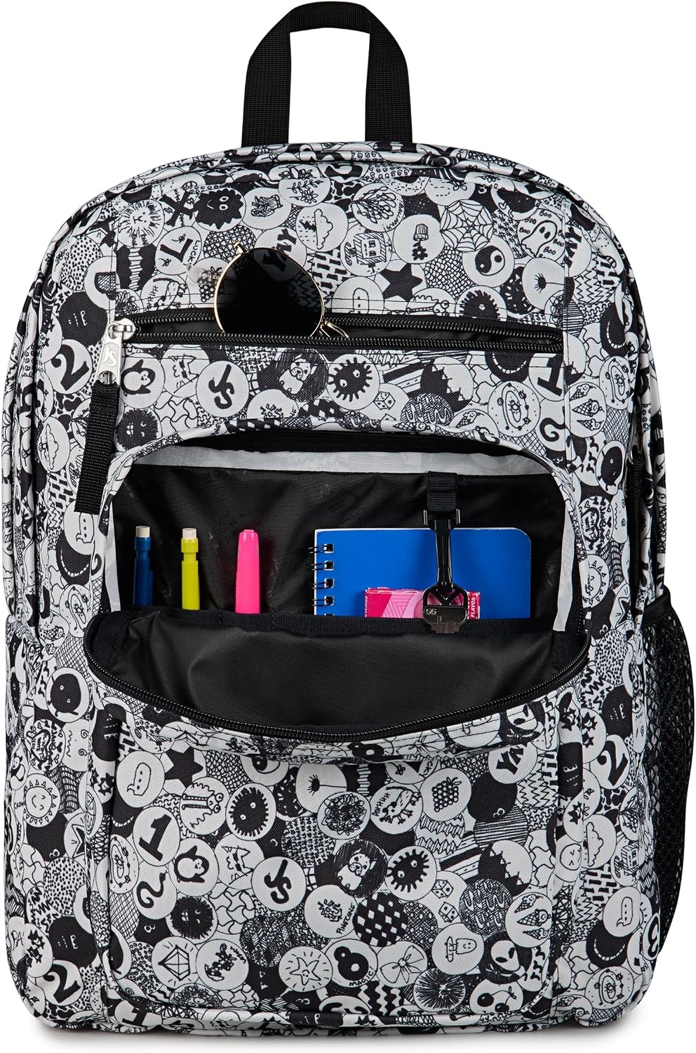 image:imageJanSport Laptop Backpack Computer Bag with 2 Compartments Ergonomic Shoulder Straps 15 Laptop Sleeve Haul Handle Vortex VoyageDoodle Dots