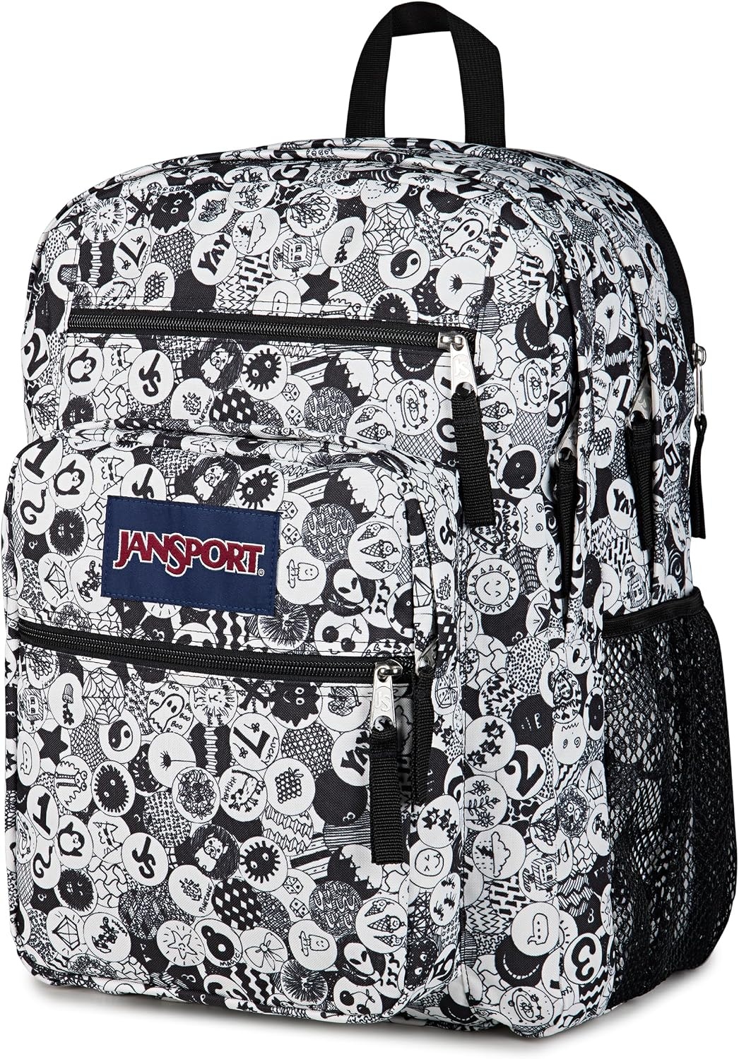 image:imageJanSport Laptop Backpack Computer Bag with 2 Compartments Ergonomic Shoulder Straps 15 Laptop Sleeve Haul Handle Vortex VoyageDoodle Dots