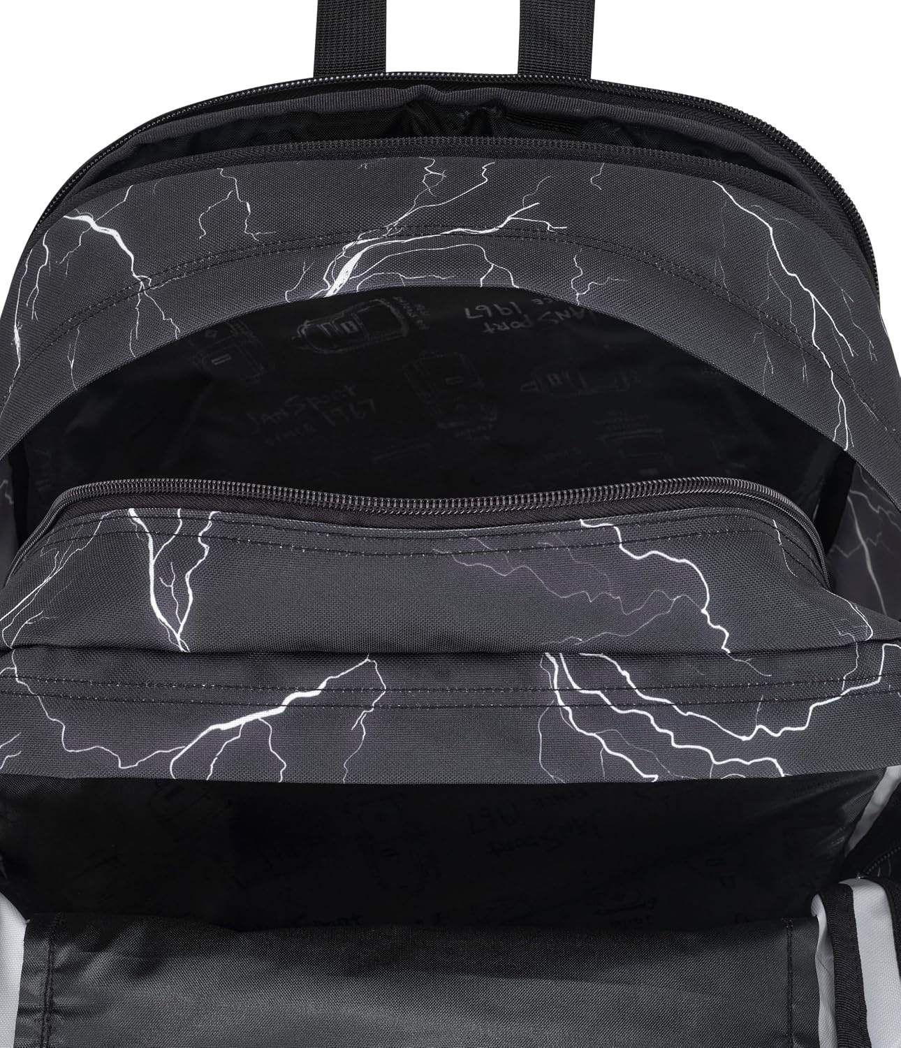 image:imageJanSport Laptop Backpack Computer Bag with 2 Compartments Ergonomic Shoulder Straps 15 Laptop Sleeve Haul Handle Vortex VoyageElectric Bolts