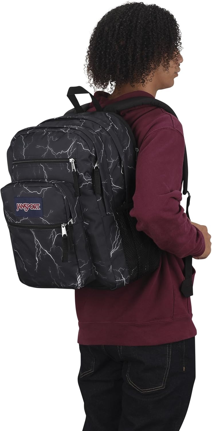 image:imageJanSport Laptop Backpack Computer Bag with 2 Compartments Ergonomic Shoulder Straps 15 Laptop Sleeve Haul Handle Vortex VoyageElectric Bolts