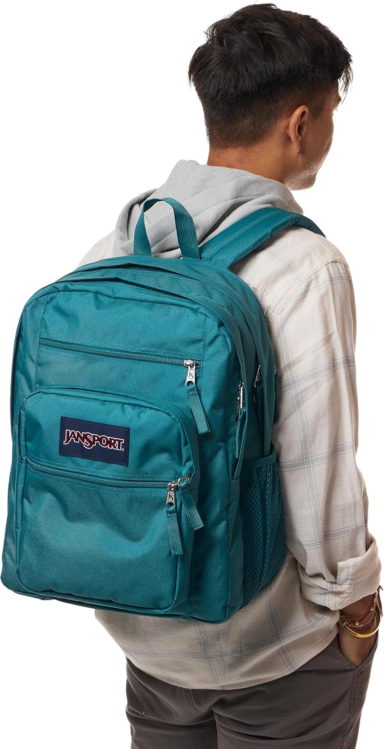 image:imageJanSport Laptop Backpack Computer Bag with 2 Compartments Ergonomic Shoulder Straps 15 Laptop Sleeve Haul Handle Vortex VoyageEmerald Pool