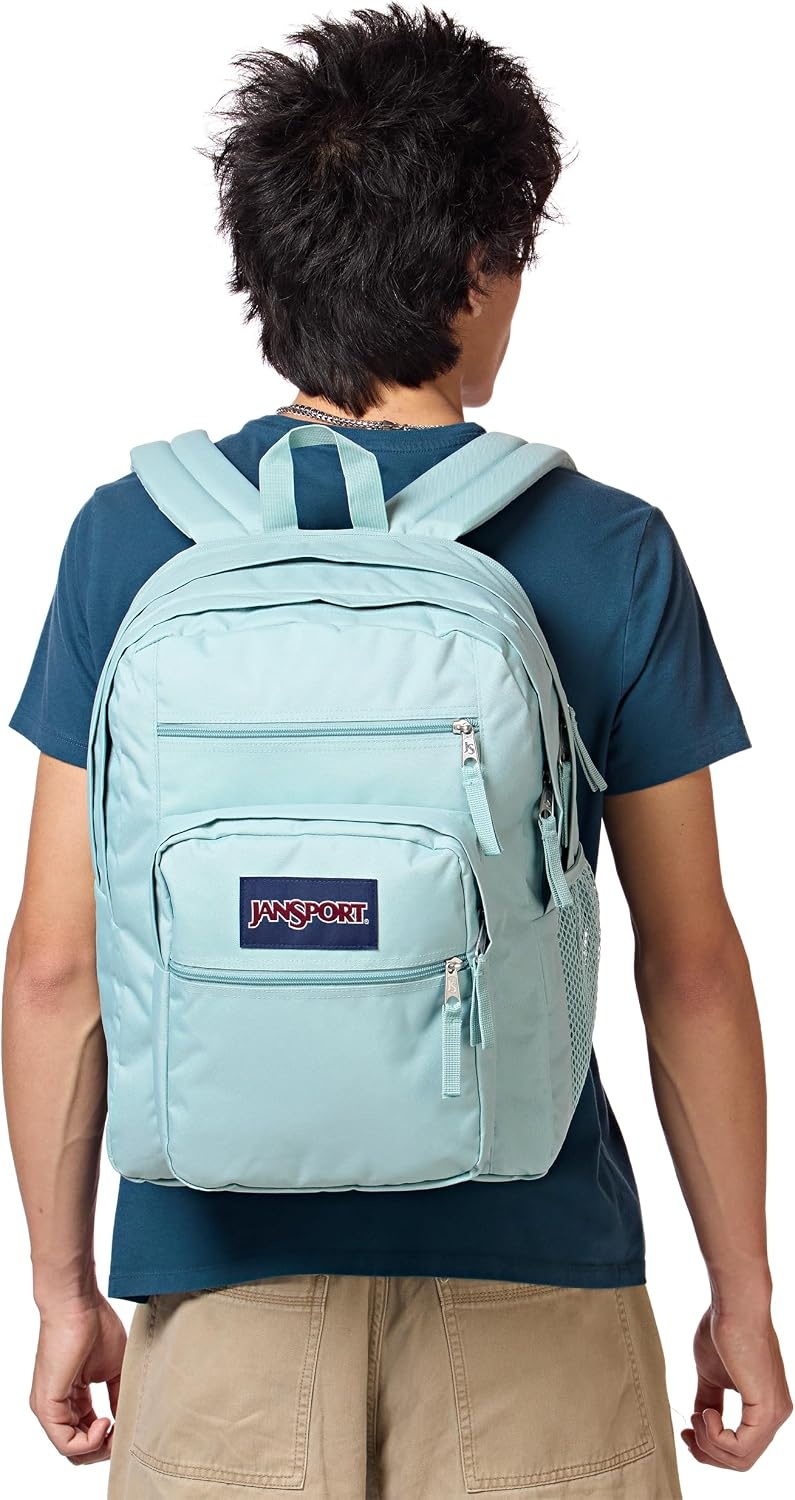 image:imageJanSport Laptop Backpack Computer Bag with 2 Compartments Ergonomic Shoulder Straps 15 Laptop Sleeve Haul Handle Vortex VoyageFaded Sage