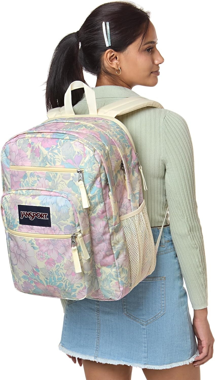 image:imageJanSport Laptop Backpack Computer Bag with 2 Compartments Ergonomic Shoulder Straps 15 Laptop Sleeve Haul Handle Vortex VoyageFaded Tapestry