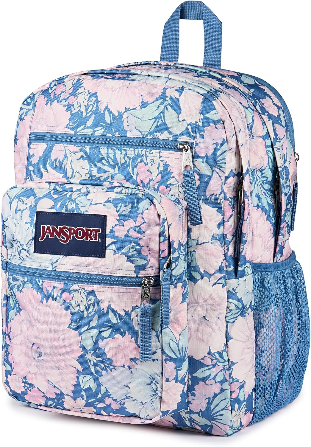 image:imageJanSport Laptop Backpack Computer Bag with 2 Compartments Ergonomic Shoulder Straps 15 Laptop Sleeve Haul Handle Vortex VoyageFaded Tapestry Elemental Blue