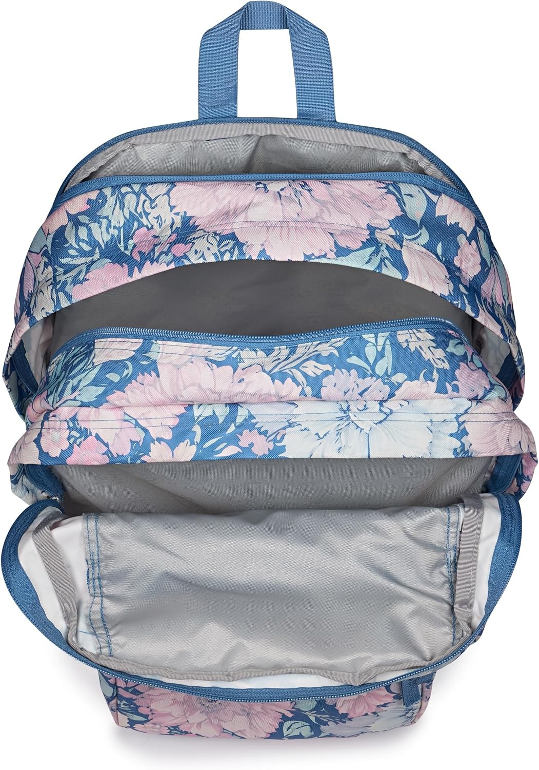 image:imageJanSport Laptop Backpack Computer Bag with 2 Compartments Ergonomic Shoulder Straps 15 Laptop Sleeve Haul Handle Vortex VoyageFaded Tapestry Elemental Blue