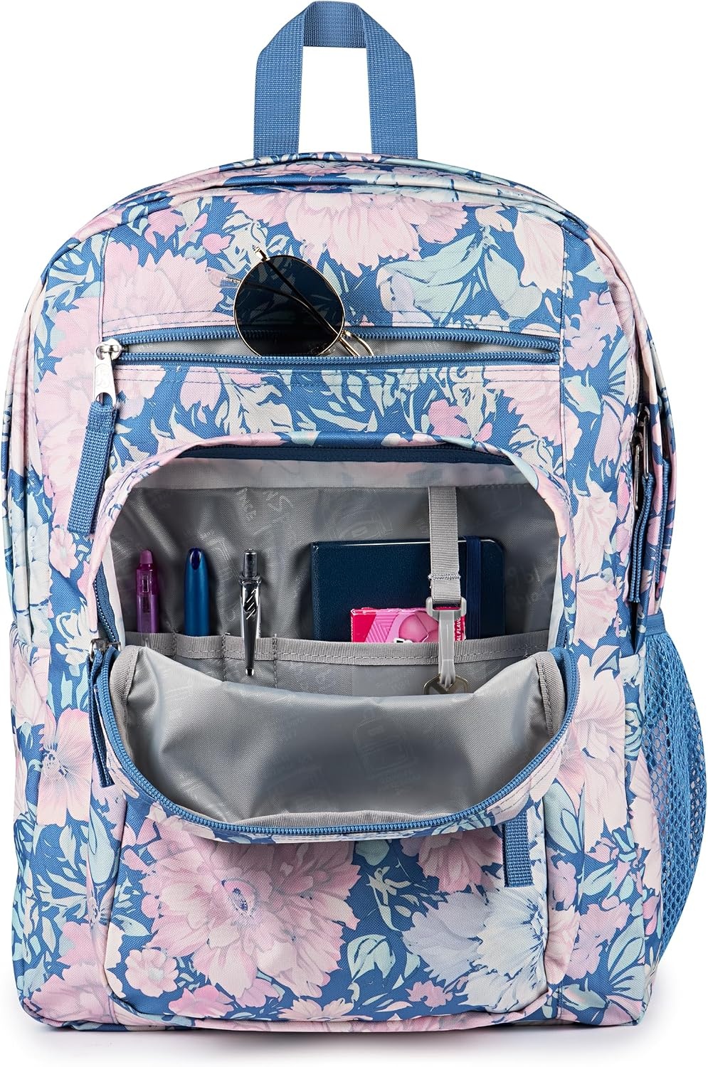 image:imageJanSport Laptop Backpack Computer Bag with 2 Compartments Ergonomic Shoulder Straps 15 Laptop Sleeve Haul Handle Vortex VoyageFaded Tapestry Elemental Blue