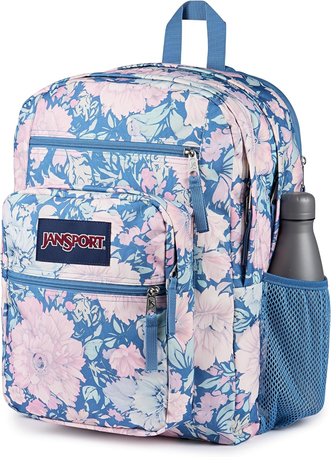 image:imageJanSport Laptop Backpack Computer Bag with 2 Compartments Ergonomic Shoulder Straps 15 Laptop Sleeve Haul Handle Vortex VoyageFaded Tapestry Elemental Blue
