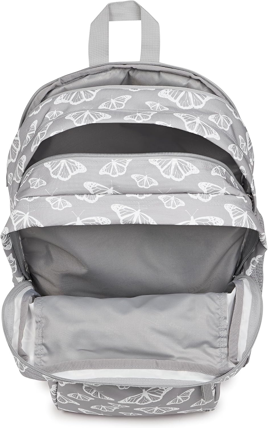 image:imageJanSport Laptop Backpack Computer Bag with 2 Compartments Ergonomic Shoulder Straps 15 Laptop Sleeve Haul Handle Vortex VoyageFlutter By Grey