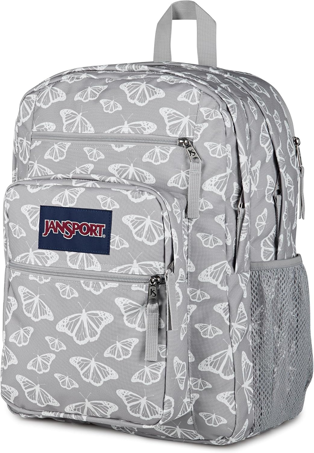 image:imageJanSport Laptop Backpack Computer Bag with 2 Compartments Ergonomic Shoulder Straps 15 Laptop Sleeve Haul Handle Vortex VoyageFlutter By Grey