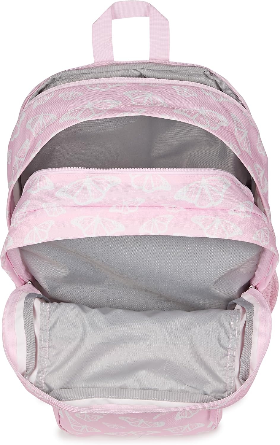 image:imageJanSport Laptop Backpack Computer Bag with 2 Compartments Ergonomic Shoulder Straps 15 Laptop Sleeve Haul Handle Vortex VoyageFlutter By Pink