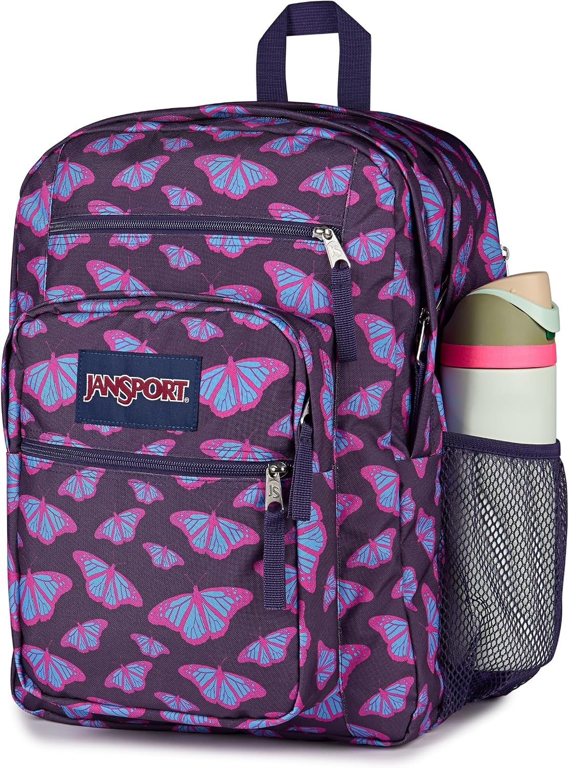image:imageJanSport Laptop Backpack Computer Bag with 2 Compartments Ergonomic Shoulder Straps 15 Laptop Sleeve Haul Handle Vortex VoyageFlutter By Purple