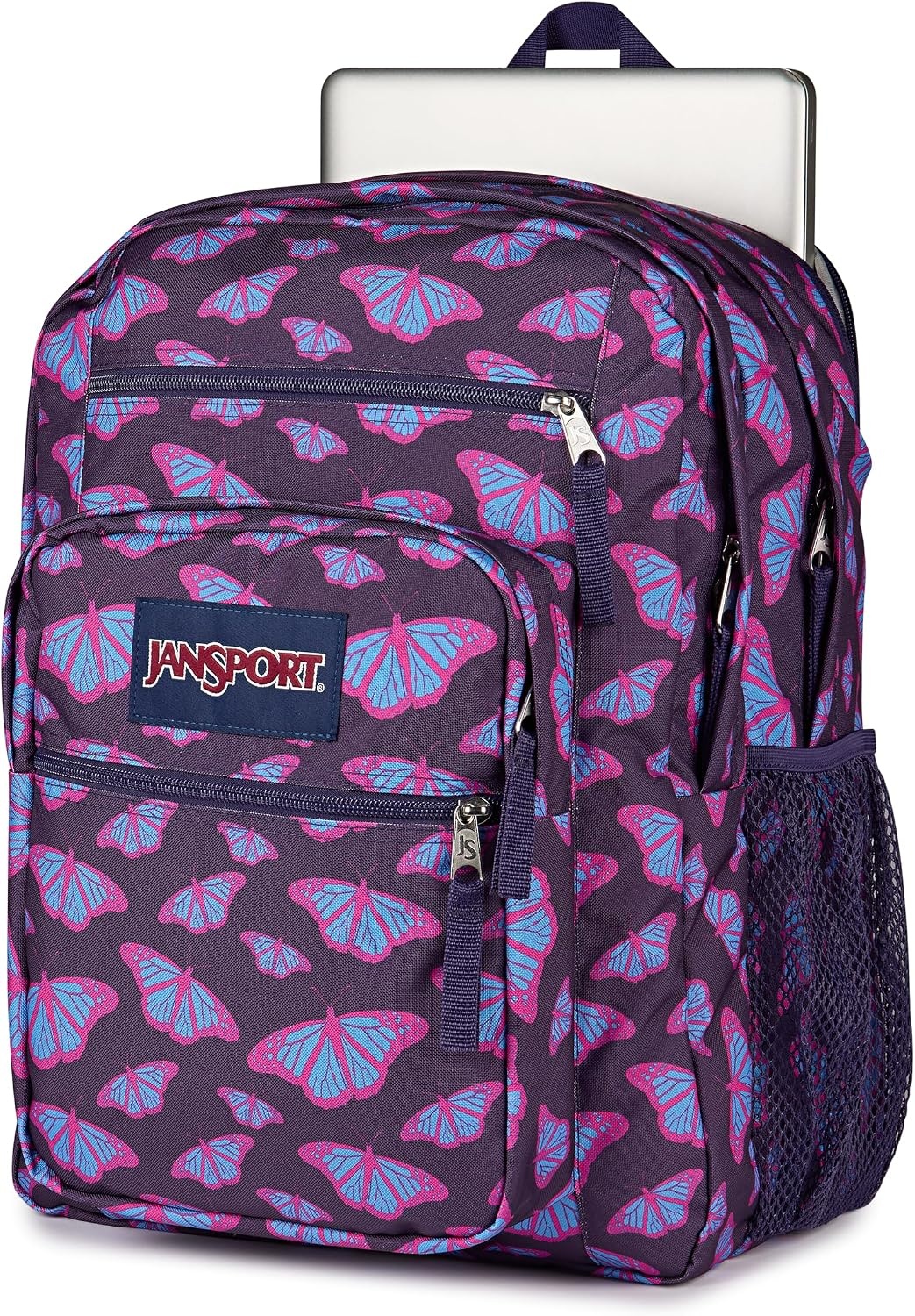 image:imageJanSport Laptop Backpack Computer Bag with 2 Compartments Ergonomic Shoulder Straps 15 Laptop Sleeve Haul Handle Vortex VoyageFlutter By Purple