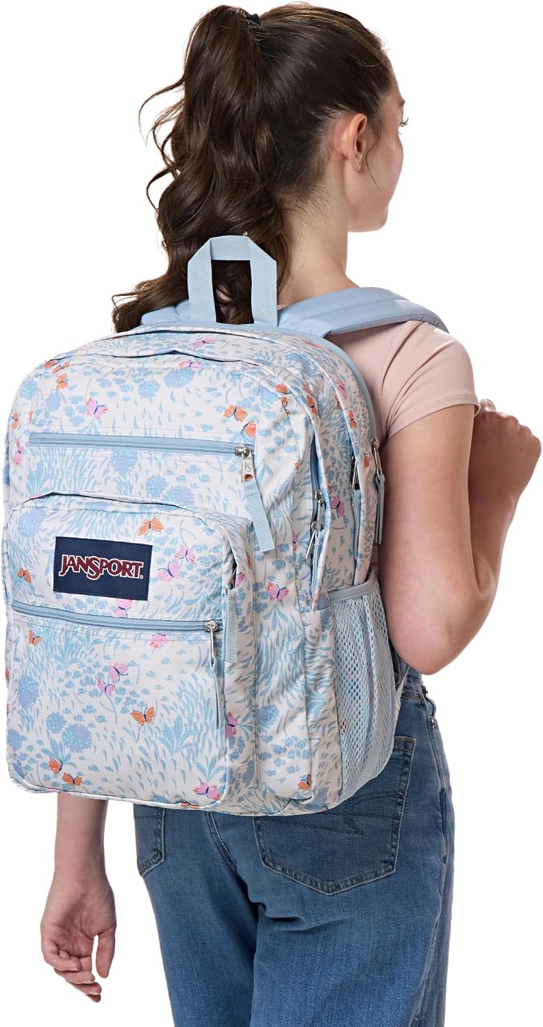 image:imageJanSport Laptop Backpack Computer Bag with 2 Compartments Ergonomic Shoulder Straps 15 Laptop Sleeve Haul Handle Vortex VoyageFluttering Fields