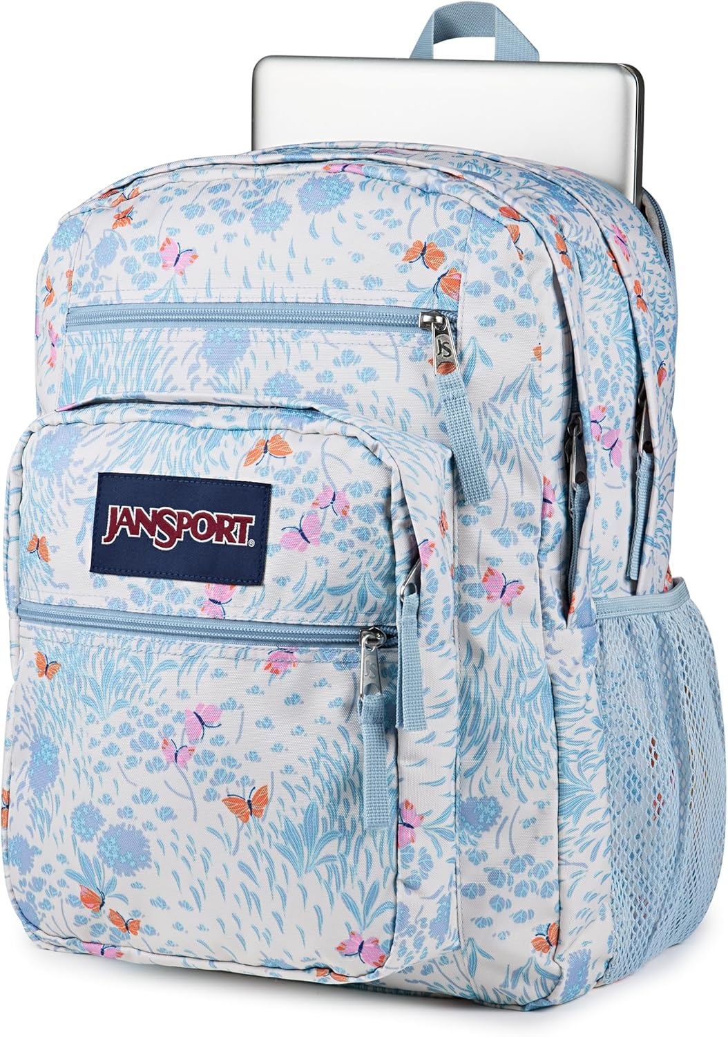 image:imageJanSport Laptop Backpack Computer Bag with 2 Compartments Ergonomic Shoulder Straps 15 Laptop Sleeve Haul Handle Vortex VoyageFluttering Fields