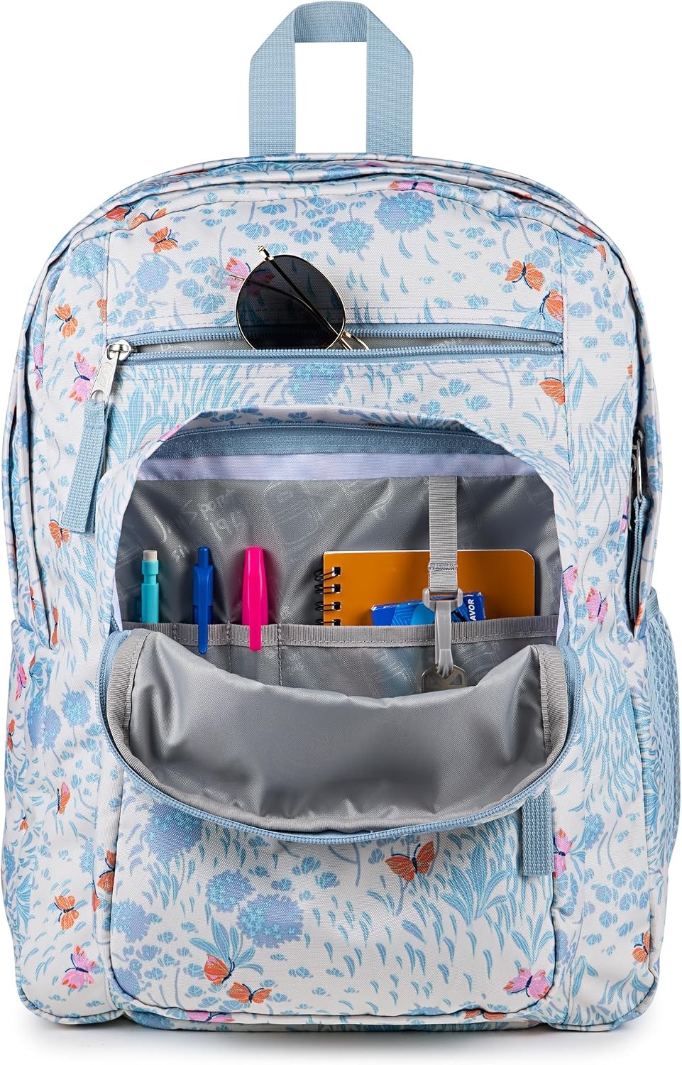 image:imageJanSport Laptop Backpack Computer Bag with 2 Compartments Ergonomic Shoulder Straps 15 Laptop Sleeve Haul Handle Vortex VoyageFluttering Fields