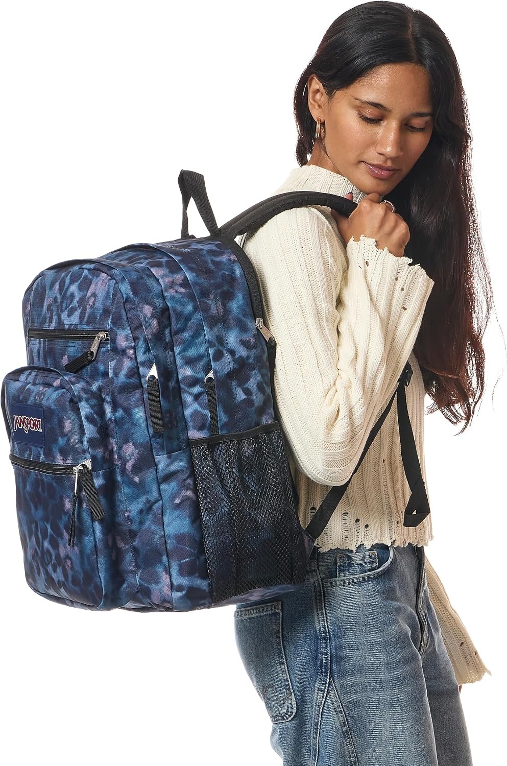 image:imageJanSport Laptop Backpack Computer Bag with 2 Compartments Ergonomic Shoulder Straps 15 Laptop Sleeve Haul Handle Vortex VoyageGhostly Florals
