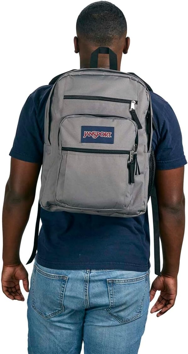 image:imageJanSport Laptop Backpack Computer Bag with 2 Compartments Ergonomic Shoulder Straps 15 Laptop Sleeve Haul Handle Vortex VoyageGraphite Grey