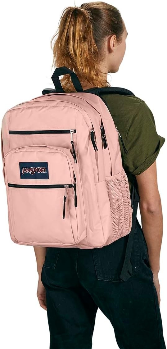 image:imageJanSport Laptop Backpack Computer Bag with 2 Compartments Ergonomic Shoulder Straps 15 Laptop Sleeve Haul Handle Vortex VoyageMisty Rose
