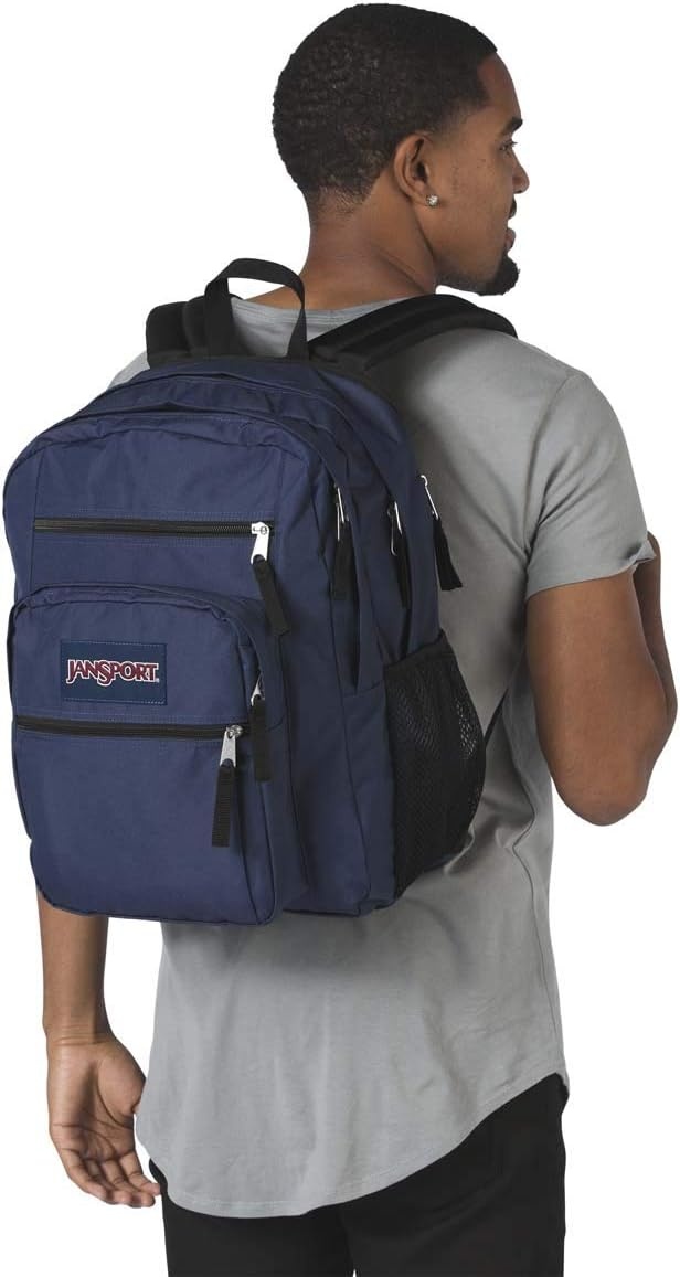 image:imageJanSport Laptop Backpack Computer Bag with 2 Compartments Ergonomic Shoulder Straps 15 Laptop Sleeve Haul Handle Vortex VoyageNavy