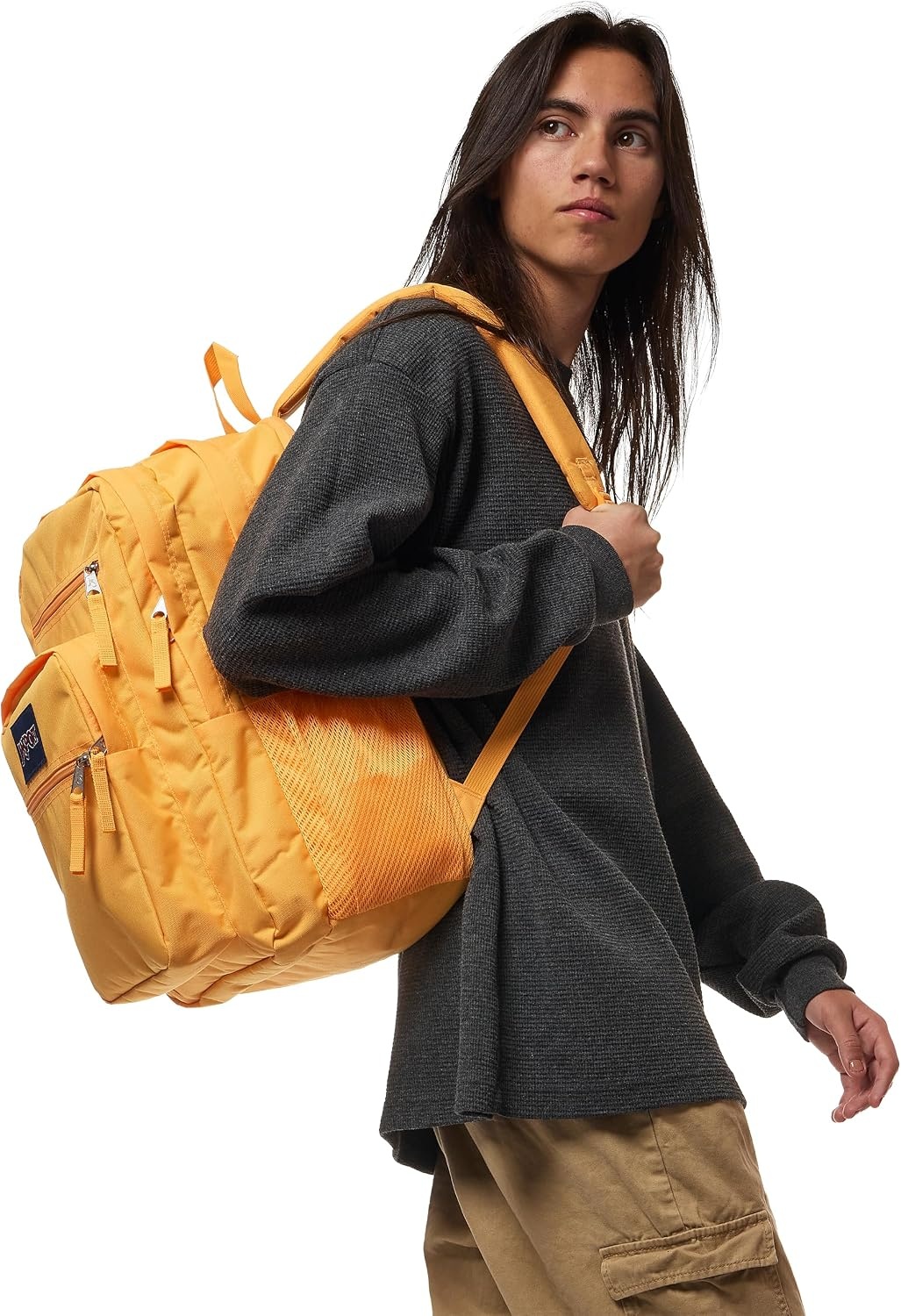 image:imageJanSport Laptop Backpack Computer Bag with 2 Compartments Ergonomic Shoulder Straps 15 Laptop Sleeve Haul Handle Vortex VoyageOrange Soda
